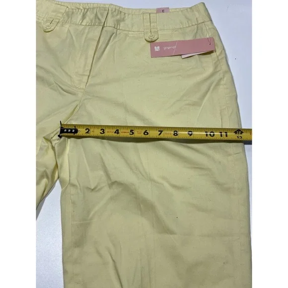 Dressbarn Woman's Capri Pants Yellow Size 12 - Picture 7 of 10